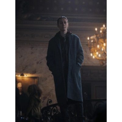 Wednesday Xavier Thorpe Grey Wool Trench Coat