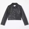 Wednesday Addams Jenna Ortega Black Leather Jacket